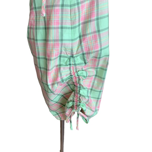 NWT The Ragged Priest Memory Ruched Plaid Mini Dress Small - Picture 8 of 12